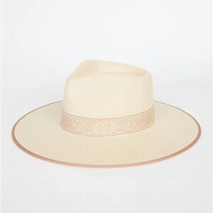 Rancher Blush and Ivory Special Wool Fedora Hat